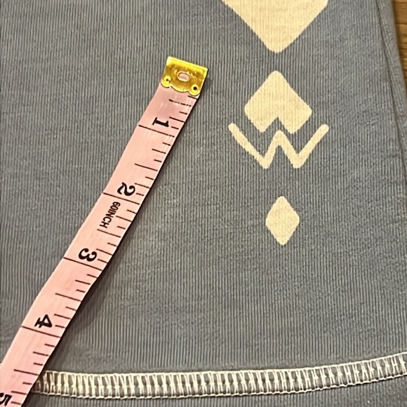 Back In The Saddle Blue Wide-Leg Sweatpants w/ White Western Geometric Design - Picture 11 of 11